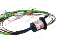 0 - 100rpm Gigabit Ethernet Signal Slip Ring Kompatibel Dengan Kolektor Listrik