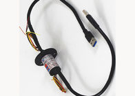 USB 3.0 Capsule Slip Ring plastik Housing Tingkat Transmisi Cepat Dengan Sinyal PWM