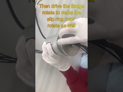 Sambungan putar poros buta slip ring mengintegrasikan daya dan sinyal Encoder