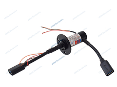 Miniatur capsule slip ring dengan struktur kompak & tiga arah outlet