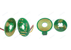 Pancake Low Temperature Slip Ring dengan listrik gaya PCB untuk robot industri