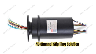 Slip Ring 46 Saluran untuk Transfer Daya dan Sinyal