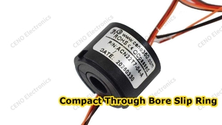 Compact Through Bore Slip Ring untuk Rotasi Presisi