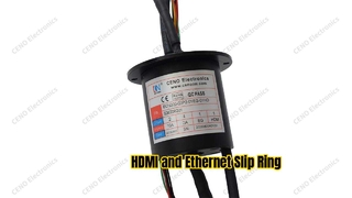 Slip Ring Hibrida untuk Transmisi HDMI dan Gigabit Ethernet