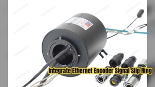 Mengintegrasikan Ethernet dan sinyal Encoder Slip Ring