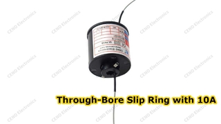 Compact Through Bore Slip Ring untuk Rotasi 360 Derajat