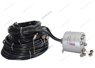10 Sirkuit Sinyal Ethernet Suhu Rendah Slip Rings Assembly Dengan Colokan &amp; Kabel