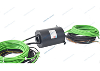 IO Wire 100M Ethernet Signal Slip Ring dengan Through Hole ID38mm untuk Industri