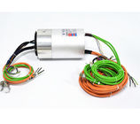 Gigabit Ethernet Slip Ring Konektor RJ45 Saluran Udara Untuk Mengisi Mesin