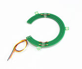 Flat Pancake Slip Ring Ruang Tipis Melalui Bore 55mm 0-5VDC Untuk Electrombile