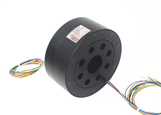 8 Rings Signal Industrial Slip Ring 300rpm Kebisingan Listrik Rendah 30mohm IP51