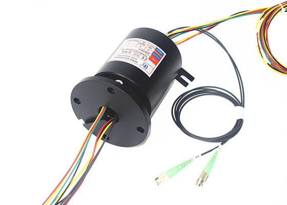 2 Saluran FC / APC Fiber Optic Rotary Joint Dengan Konektor SM