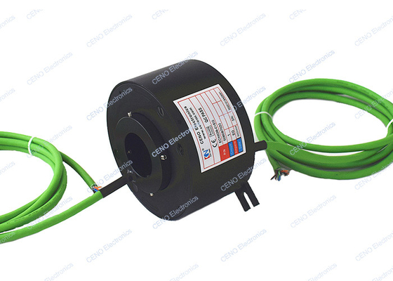 1 Saluran Gigabit Ethernet Slip Ring Melalui Lubang Poros Berongga