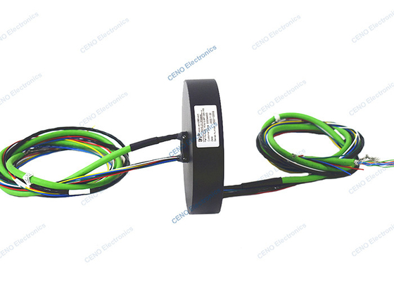 Slip Ring Pancake Sangat Tipis Dengan Sinyal Ethernet 1000M Untuk Batas Tinggi
