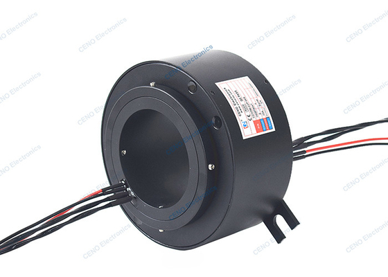 Pondasi Melalui Lubang Slip Ring IP54 Dengan Elektrik/Sinyal Untuk Industri