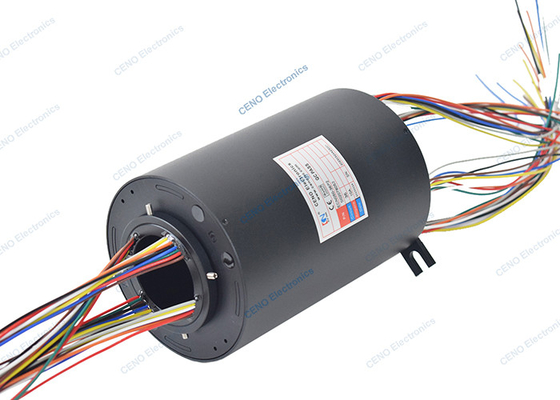 36 Sirkuit Slip Ring Poros Berongga 10A Dengan Kolektor Listrik Untuk Industri