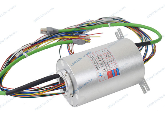 Kompatibilitas Slip Ring Sinyal Ethernet 0 - 380V AC / DC Dengan 6 Sirkuit Kolektor Listrik