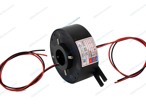 ID 25mm Melalui Lubang Slip Ring Dengan Sambungan Putar Listrik Untuk Sistem Industri