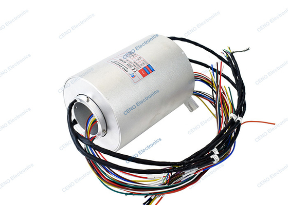 Power / Encoder Slip Ring Terintegrasi Dengan Melalui Lubang Sambungan Listrik Putar