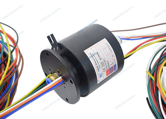 Slip Ring Terintegrasi Pneumatic Rotary Union 250rpm Gabungan Tenaga Listrik Dan