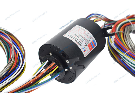 240v sinyal termokopel melalui lubang slip ring dengan ring kolektor konduktif