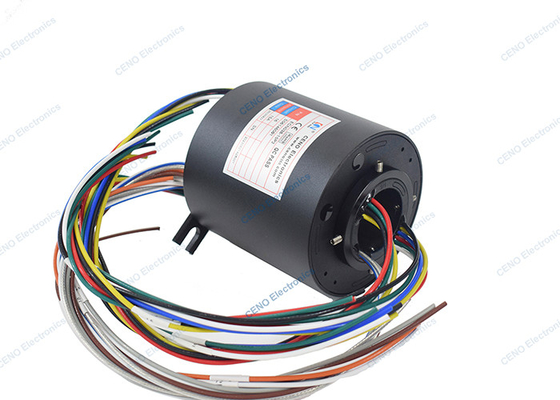 Melalui lubang listrik konduktif slip ring kolektor dengan listrik rotary sendi
