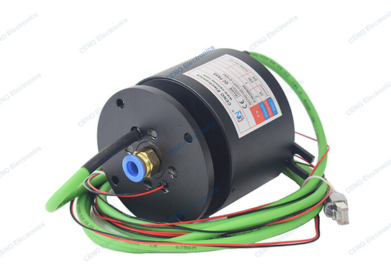 Hybrid Pneumatic Slip Ring Menggabungkan Sinyal Ethernet Daya Listrik Slip Ring Terintegrasi
