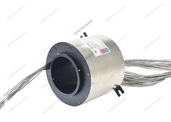 Jenis K Thermo Couple Signal Slip Ring dengan Through Hole ID140mm Untuk Industri