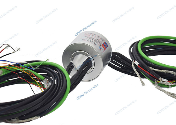 Low Temperature Slip Ring Dengan Through Hole ID35mm RS422 Sinyal Ethernet