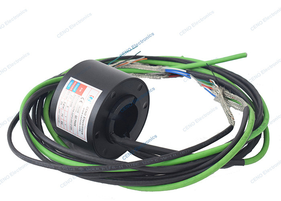 Melalui Hole Slip Ring dengan RS422 & 100M Sinyal Ethernet Di Suhu Rendah