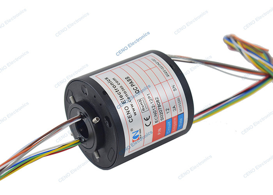 300RPM 380V Electric Power Slip Ring dengan Through Hole Size 12,7mm