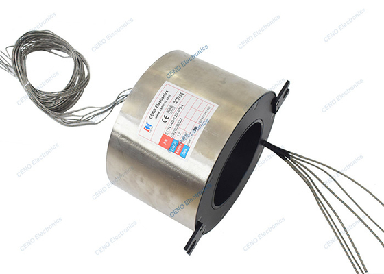 6 Kelompok K tipe Thermocouple sinyal slip ring dengan lubang 140mm untuk Industri