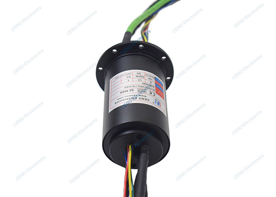 Slip Ring Sinyal Ethernet 1000M dengan Lubang 12mm Untuk industri