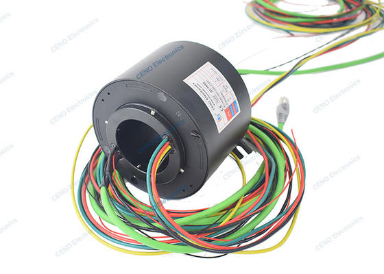 Ethernet Signal Slip Ring dengan Profi-net RS232 & Through Bore For Power system