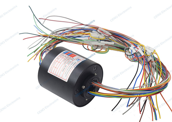 20 Sirkuit 2A 380V Tegangan Melalui Bor Slip Ring dengan 300Rpm Untuk Robot