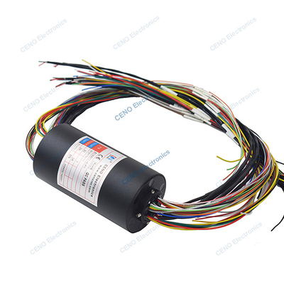 40 sirkuit 2A 5A Opsional Listrik Melalui Bor Slip Ring Untuk Industri