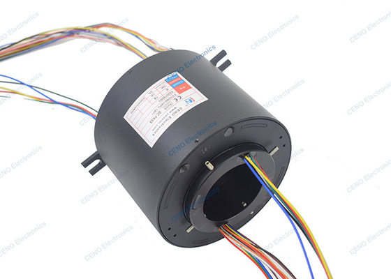 Melalui Bore Konduktif Slilp Ring Dengan 24 Sirkuit 10A & 3A Untuk Industri