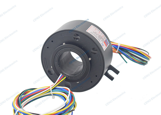 6 sirkuit 10A Electric Slip Ring with inner bore 38mm For Industry system