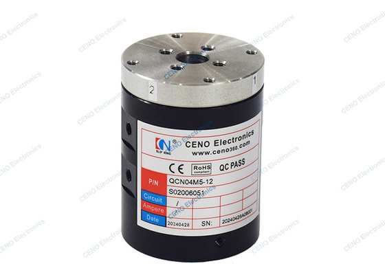 4 Saluran Gas Pneumatic Rotary Union dengan M5 Sealing ring Untuk baterai lithium
