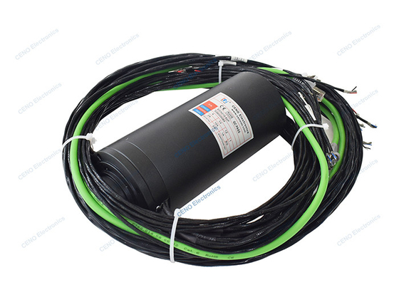 Gigabit Ethernet Signal Slip Ring dengan Emas ke Emas Material Untuk CCTV