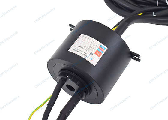 IP67 & Through Hole 20mm Waterproof Slip Ring Untuk Peralatan Pengujian