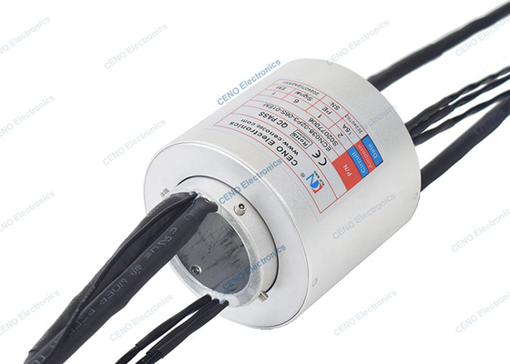 Low Temperature Slip Ring dengan melalui lubang 38mm & Ethernet Signal Untuk Industri
