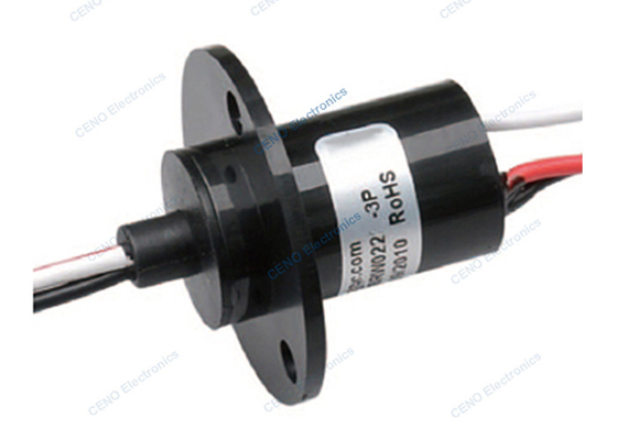 3 sirkuit Rotasi Konektor Listrik Slip Ring Kapsul Untuk Otomatis