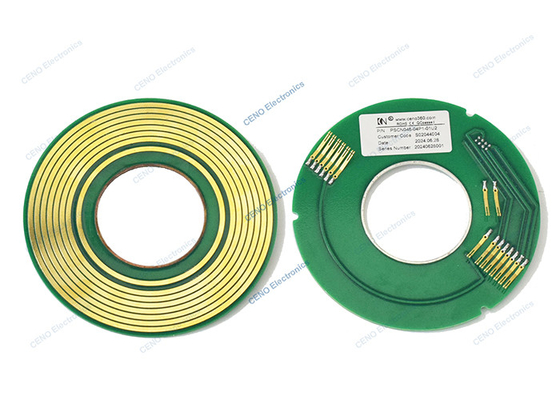 Pancake Slip Ring dengan PCB USB2.0 dan Konektor Listrik Untuk Industri LED