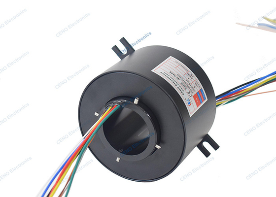 Melalui Bore Slip ring konduktif dengan ID 50mm & Rotating konektor listrik