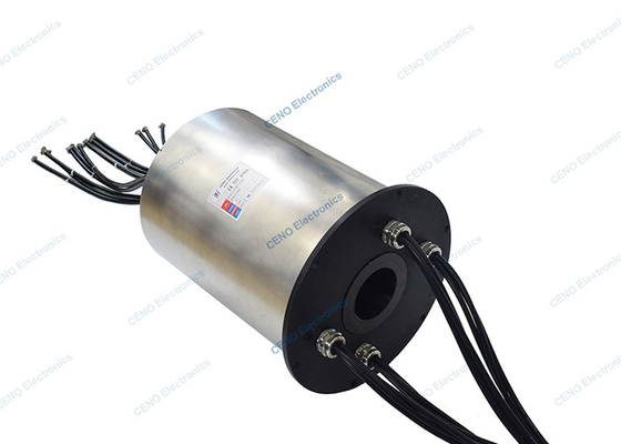 Peralatan Laut Kekuatan Besar Karbon Slip Brush Ring dengan Through Hole dan 60% RH Kelembaban