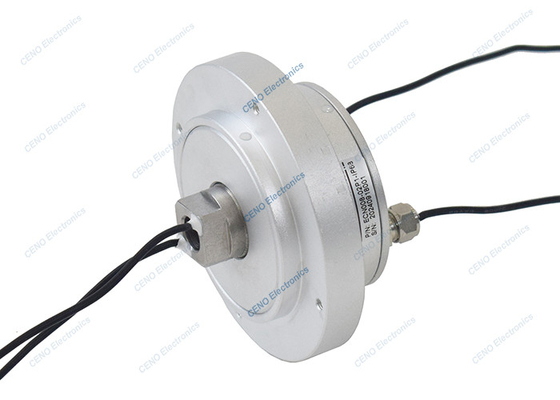 IP68 Waterproof Slip Ring dengan Through Hole ID08mm Housing Material Aluminium Alloy untuk Robot Otomatis