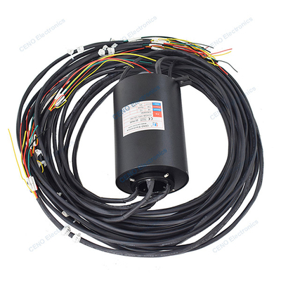 IP65 dan Opsional Melalui Lubang Waterproof Slip Ring Untuk Peralatan Pengujian
