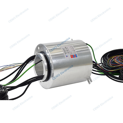 Rintasan Slip Waterproof Dengan 15 Sirkuit Sinyal Ethernet Daya Listrik dan Konektor Listrik Berputar