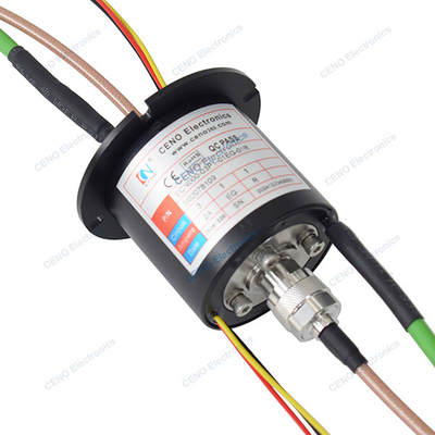 Mengintegrasikan RF slip ring dengan sinyal Ethernet daya dan frekuensi radio rotary union